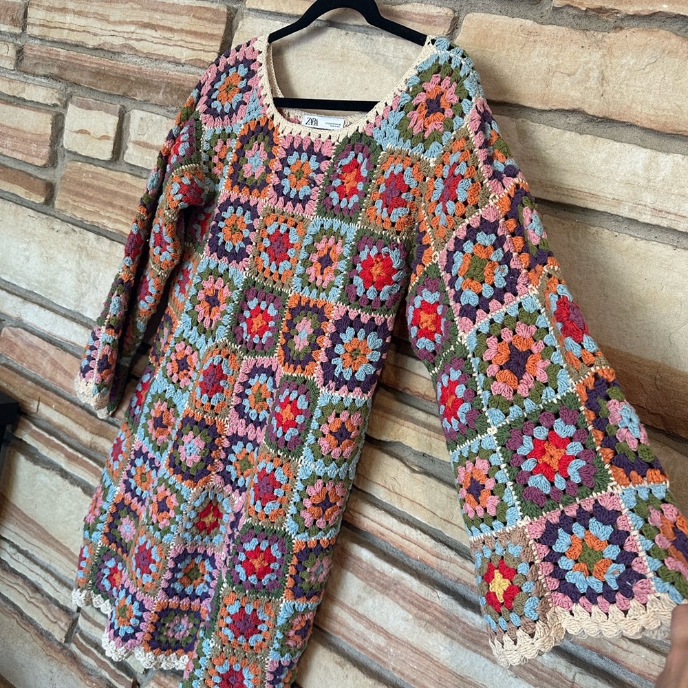 Zara crochet dress